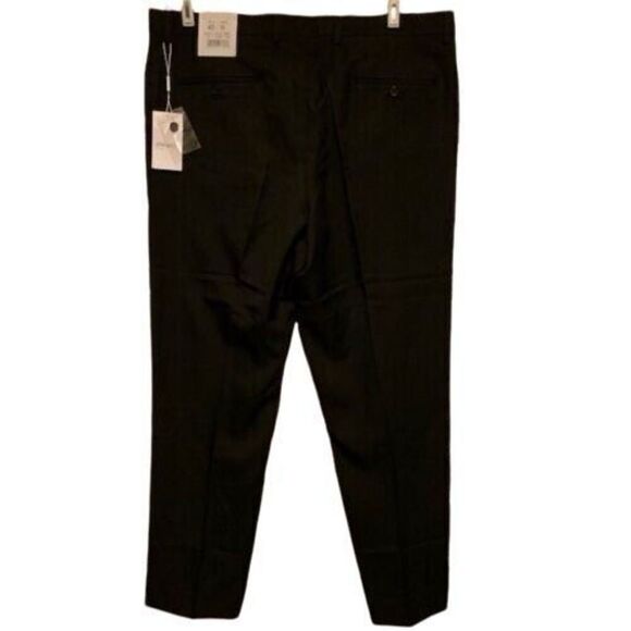 ANGELO ROSSI PE0M SIZE 40X30 BLACK DRESS PANTS **NEW** - Picture 1 of 6